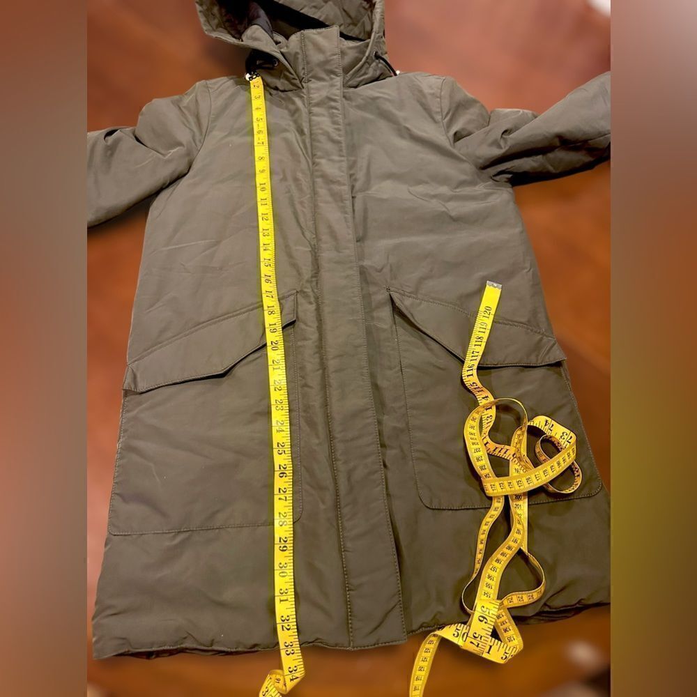 Zara Outerwear Hooded Winter Snow Ski Quilted Parka Size M - Picture 16 of 16